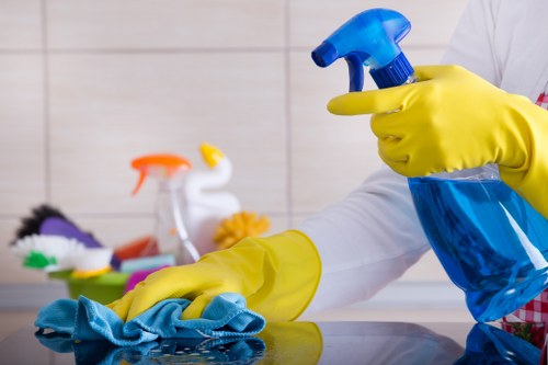 Local cleaning team servicing a Surrey shared office space