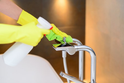 Professional one off cleaning in a Surrey family home with careful attention to living areas