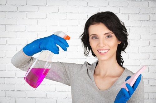 Waste and cleaning materials handled responsibly after oven cleaning